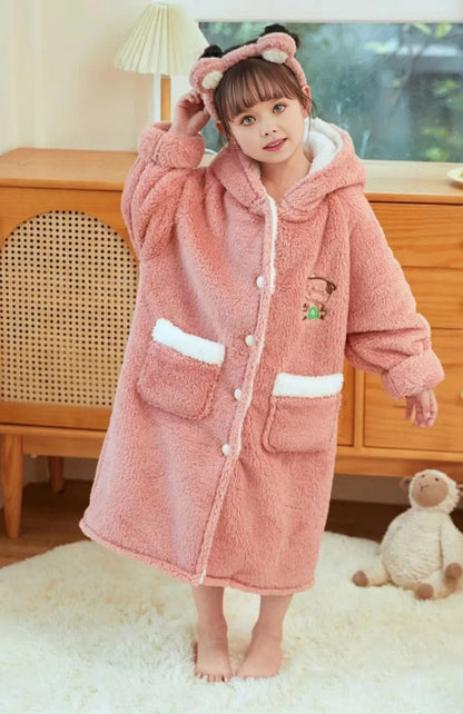 Robe De Chambre Polaire Fille | POLAIRE studio® ROSE / 5
