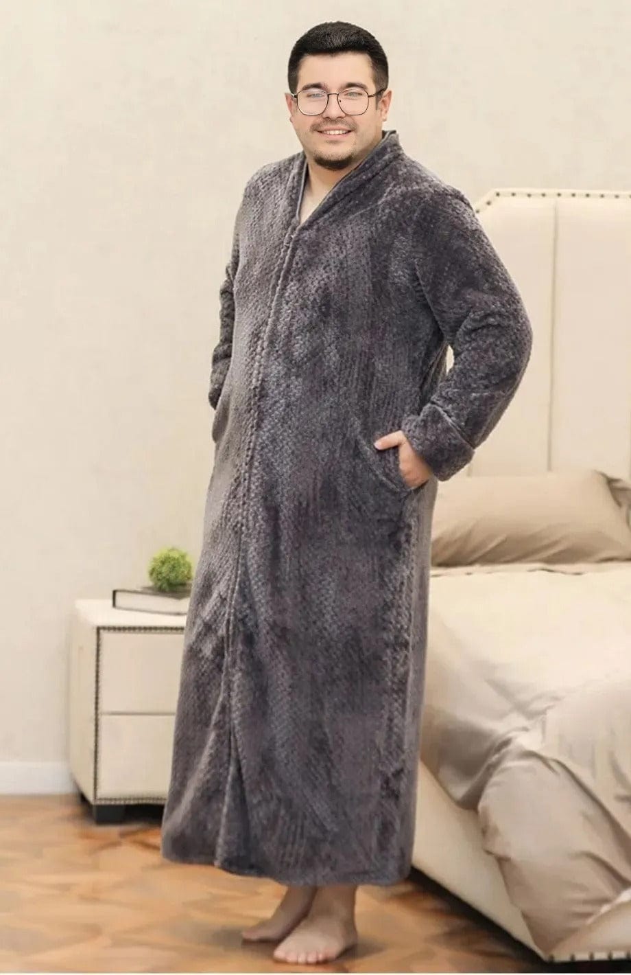 Robe De Chambre Polaire Homme Grande Taille | POLAIRE studio®