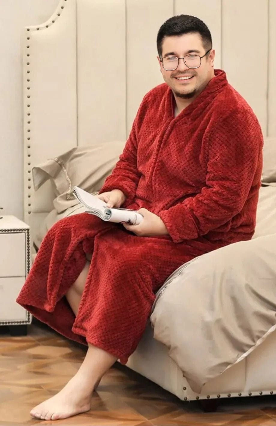 Robe De Chambre Polaire Homme Grande Taille | POLAIRE studio®