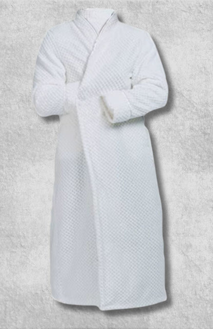 Robe De Chambre Polaire Homme Grande Taille | POLAIRE studio® BLANC / M (40-60Kg)