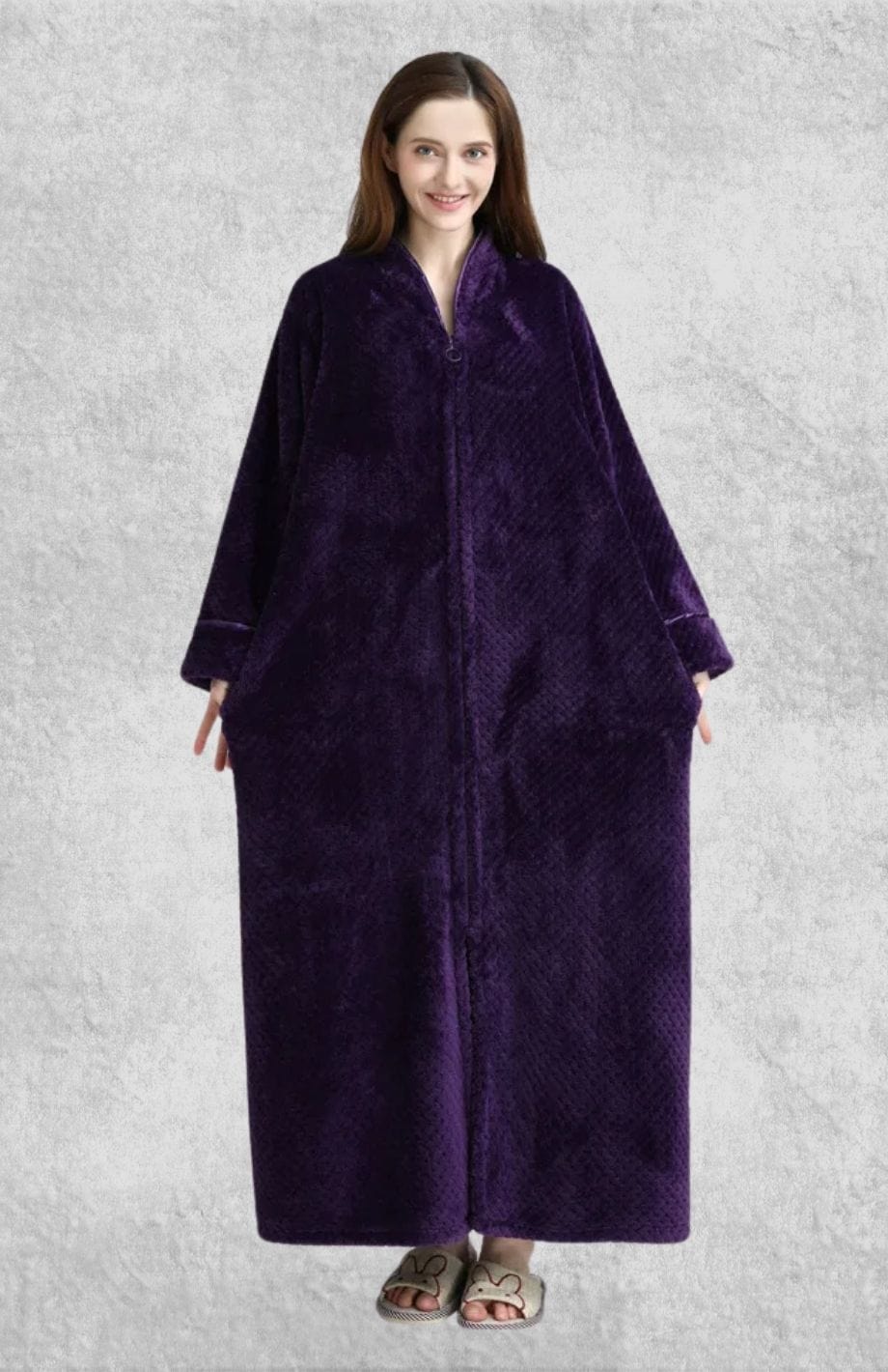 Robe De Chambre Polaire Zippée Femme | Polaire Studio