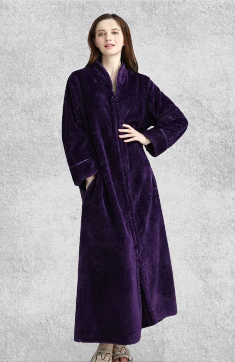 Robe De Chambre Polaire Zippée Femme | Polaire Studio