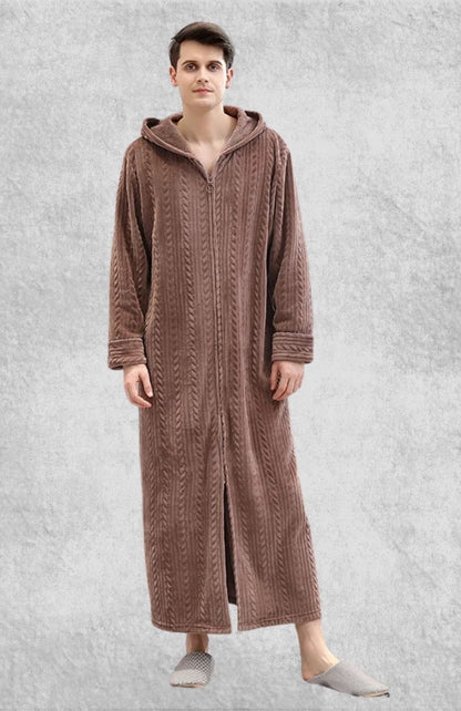 Robe De Chambre Polaire Zippée | Polaire Studio MARRON / M