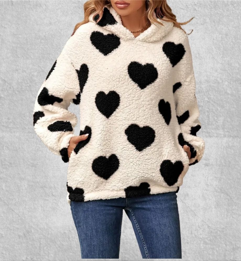 Sweat Capuche Polaire Femme | Polaire Studio NOIR / S