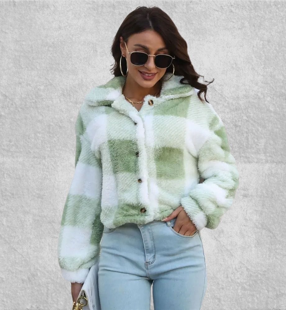 Sweat Peluche Femme | Polaire Studio VERT / S