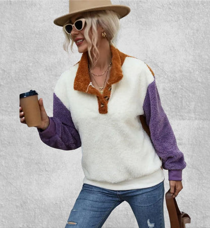 Sweat Plaid Polaire Femme | Polaire Studio