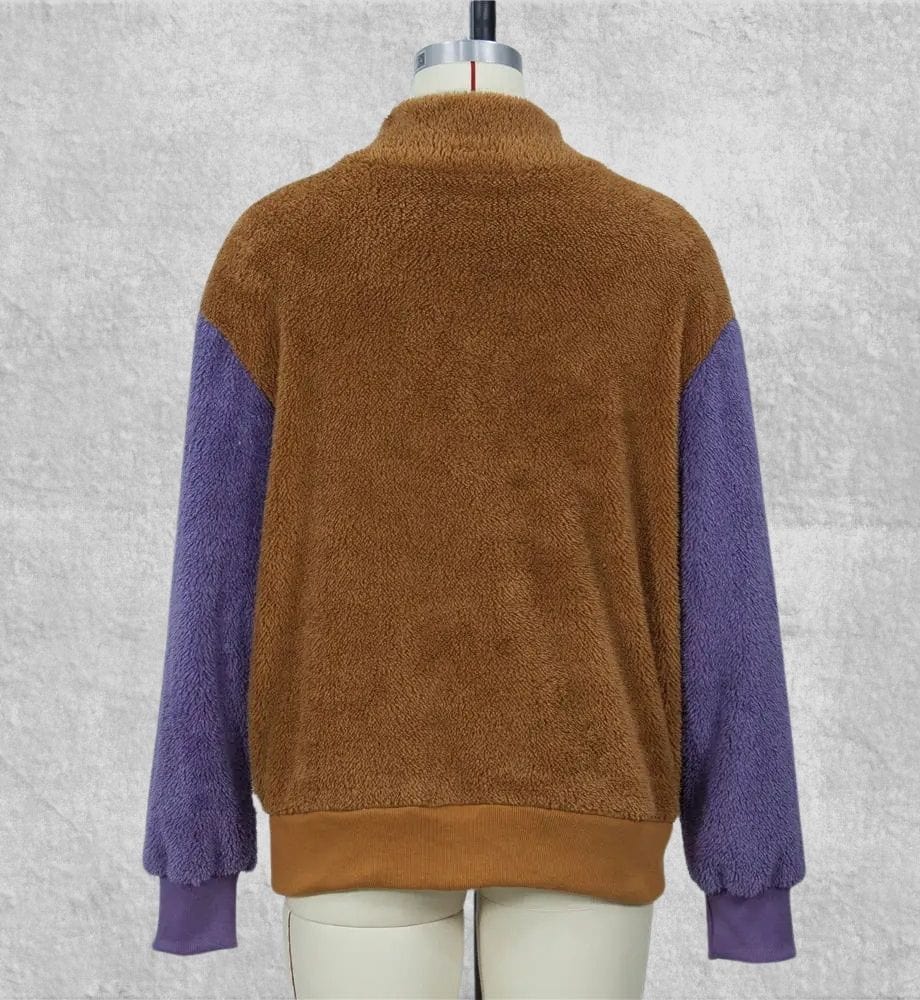 Sweat Plaid Polaire Femme | Polaire Studio