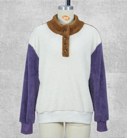 Sweat Plaid Polaire Femme | Polaire Studio