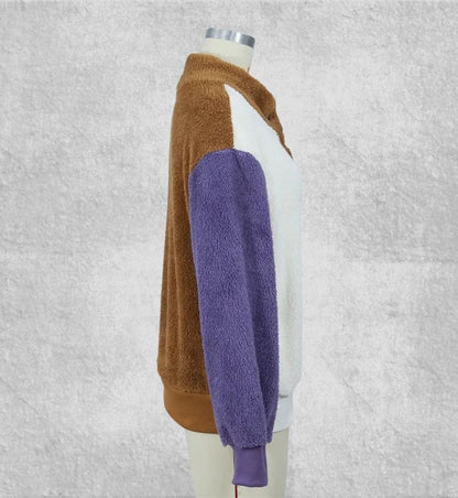 Sweat Plaid Polaire Femme | Polaire Studio