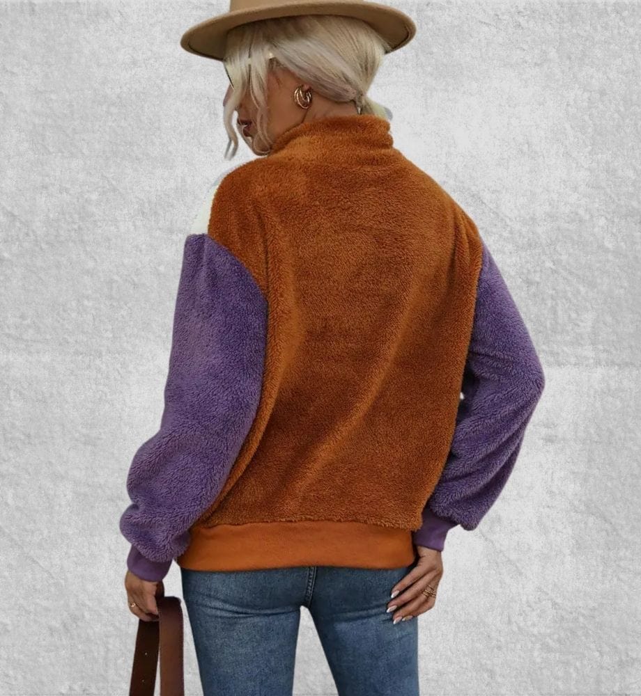 Sweat Plaid Polaire Femme | Polaire Studio