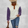 Sweat Plaid Polaire Femme | Polaire Studio BLANC / S