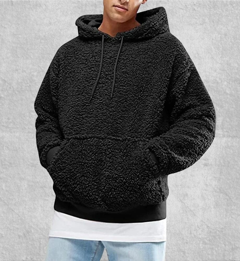 Sweat Plaid Polaire Homme | Polaire Studio NOIR / S