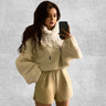 Sweat Polaire Femme Chic | Polaire Studio BLANC CASSÉ / M