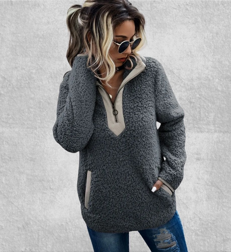 Sweat Zippé Polaire Femme | Polaire Studio