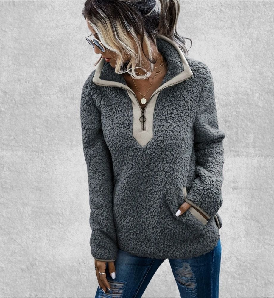 Sweat Zippé Polaire Femme | Polaire Studio