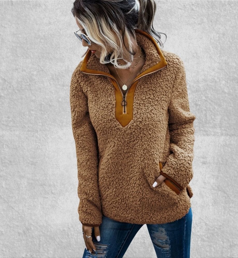 Sweat Zippé Polaire Femme | Polaire Studio