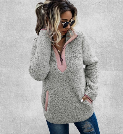 Sweat Zippé Polaire Femme | Polaire Studio GRIS CLAIR / S