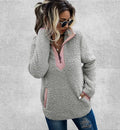 Sweat Zippé Polaire Femme | Polaire Studio GRIS CLAIR / S