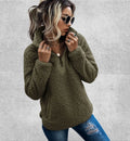 Sweat Zippé Polaire Femme | Polaire Studio VERT MILITAIRE / S