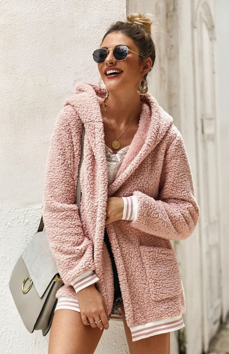 Veste Polaire à Capuche Femme | Polaire Studio ROSE / S