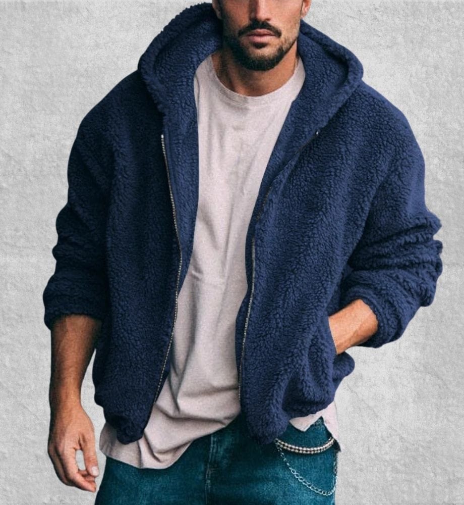 Veste Polaire À Capuche | Polaire Studio BLEU MARINE / S