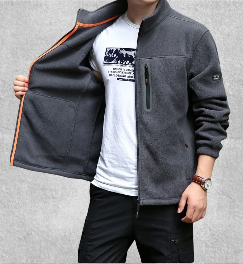 Veste Polaire Homme Solde | Polaire Studio GRIS FONCÉ / M